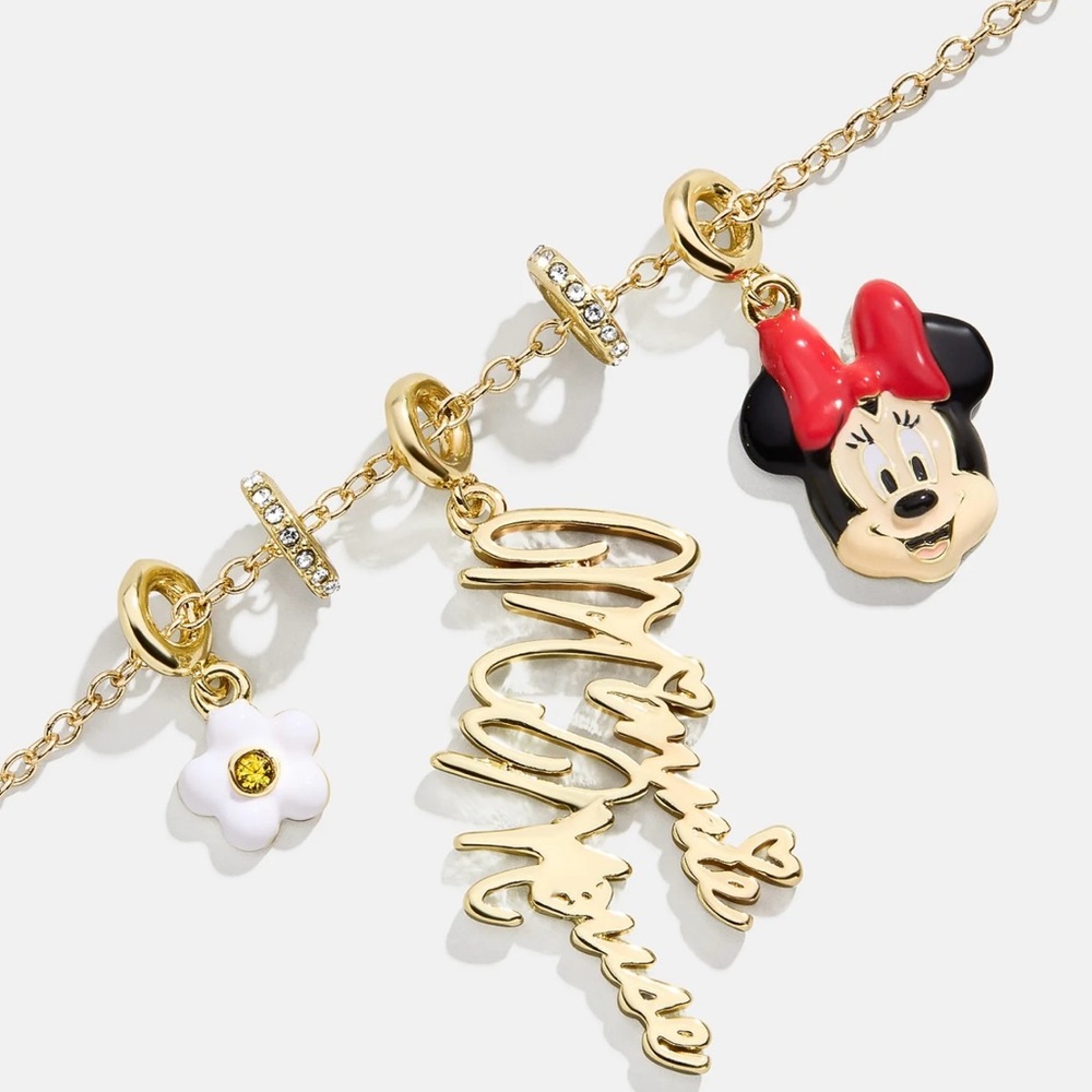 Disney Minnie Mouse Cluster Charm Necklace